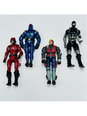 G.I. Joe Hasbro Loose Action Figures Lot Of 4 3.75in 2000s Collection Mixed Read